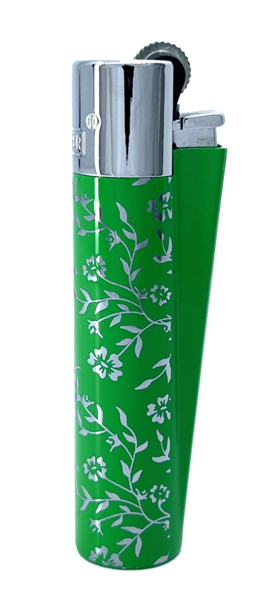 Clipper Green Pattern Metal Çakmak - Yeşil