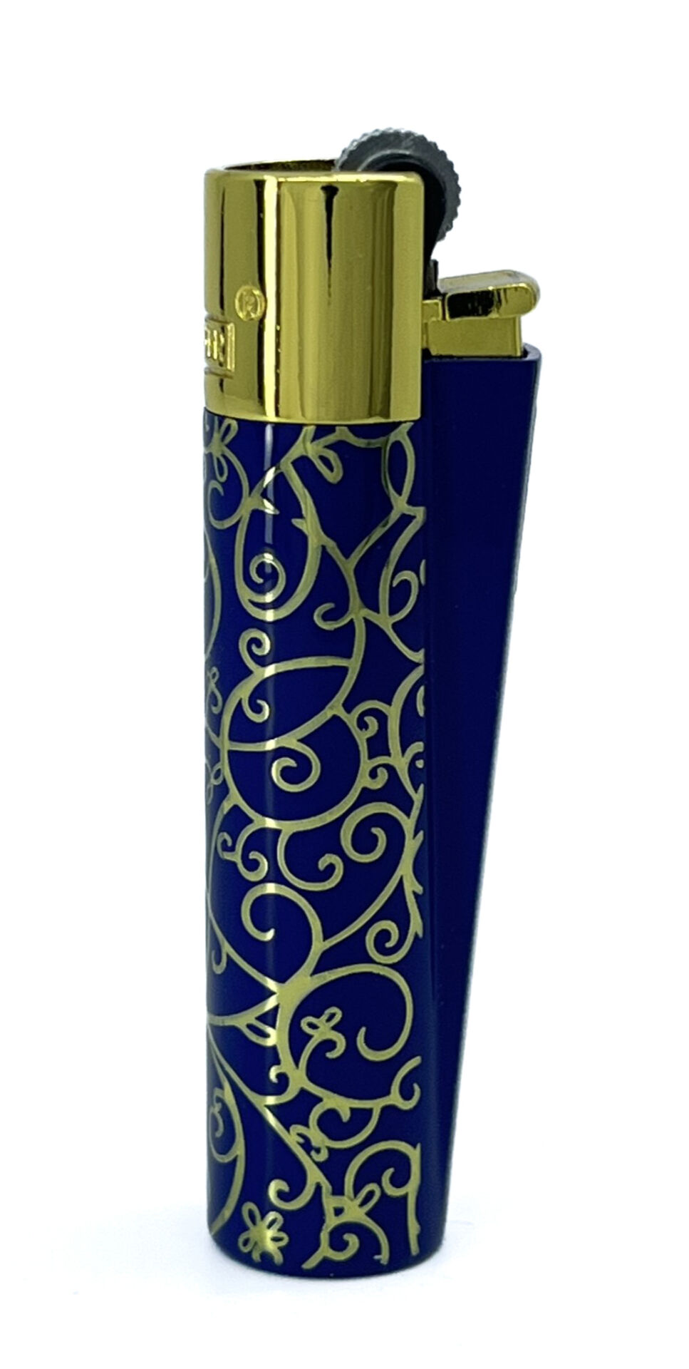 Clipper Blue Pattern Metal Çakmak - Lacivert