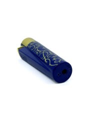 Clipper Blue Pattern Metal Çakmak - Lacivert