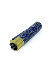 Clipper Blue Pattern Metal Çakmak - Lacivert