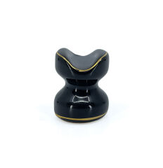 Parmida Noir Prestij Altı Parça Puro Seti - Puro Kılıfı, Çakmak, Makas, Sehpa, Küllük , İğne ve Tutucu - Siyah