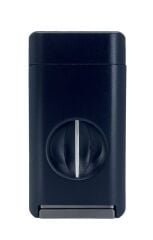 Parmida Mat Siyah 3 Pürmüz Alevli Puro Çakmağı - Entegre Giyotin Kesicili & Gaz Göstergeli