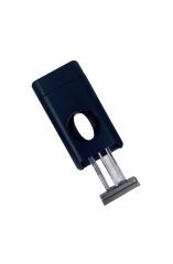 Parmida Mat Siyah 3 Pürmüz Alevli Puro Çakmağı - Entegre Giyotin Kesicili & Gaz Göstergeli