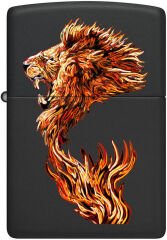 Zippo Fire Lion - Ateş Aslanı Dizayn Çakmak