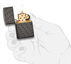 Zippo Hexagon Design Armor Case Çakmak