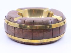 Fıçı Model Ahşap Pirinç Eskitme Küllük