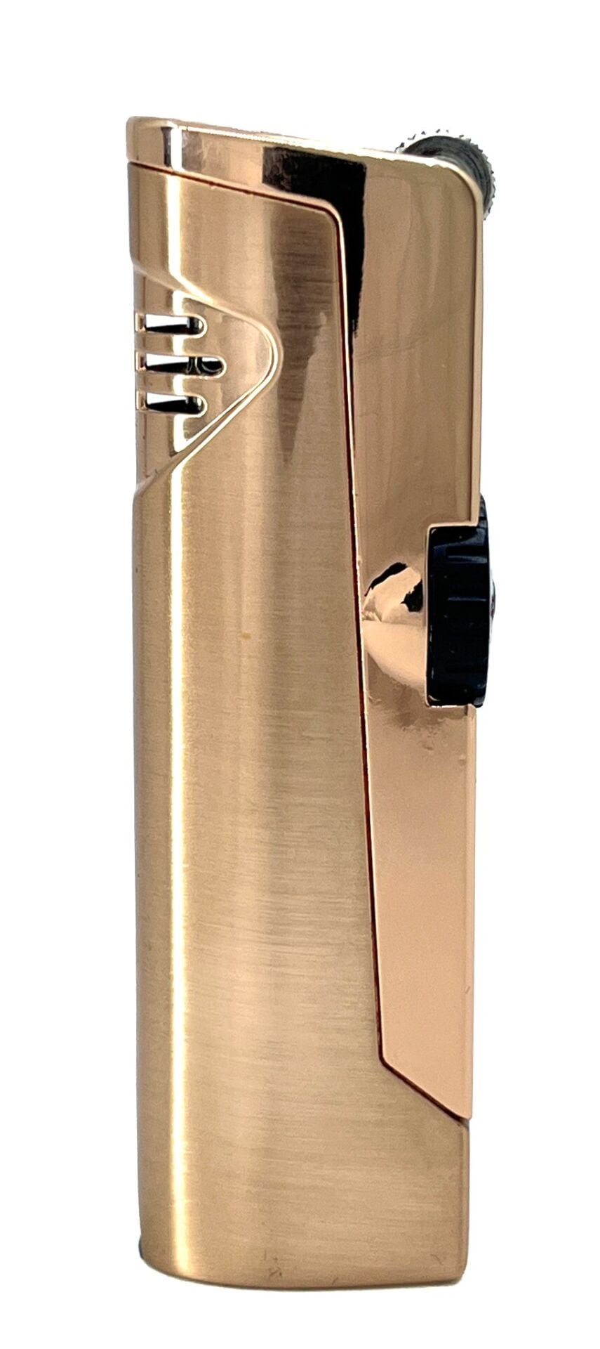 Zenit Çift Pürmüzlü Jet Alevli Metal Puro Çakmağı – Rose Gold