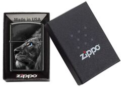 Zippo Lion With Blue Eyes - Mavi Gözlü Aslan Dizayn Çakmak