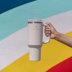 Stanley Quencher Pipetli Termos Bardak 1.18 Lt - Krem