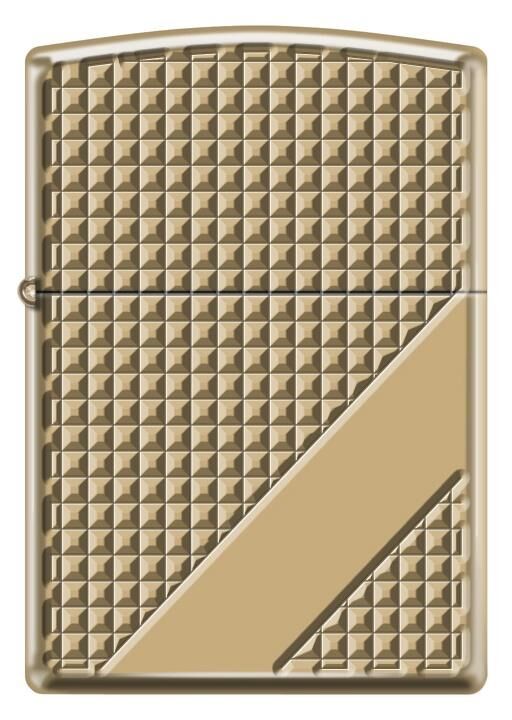 Zippo Hatch Design Armor Case Gold Çakmak