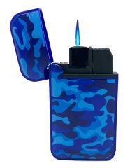 Zengaz Cool Tasarım Jet Alev Çakmak - Blue Camo