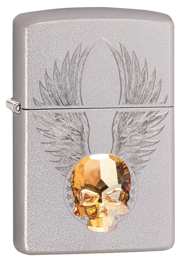 Zippo Crystal Skull / Swarovski Kristal Kafatası Çakmak