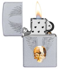 Zippo Crystal Skull / Swarovski Kristal Kafatası Çakmak