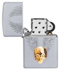 Zippo Crystal Skull / Swarovski Kristal Kafatası Çakmak