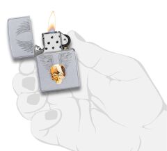 Zippo Crystal Skull / Swarovski Kristal Kafatası Çakmak