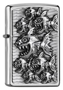 Zippo  Piranhas Comic / Pirana Design Çakmak