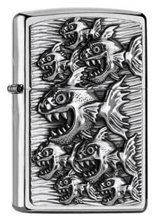 Zippo  Piranhas Comic / Pirana Design Çakmak