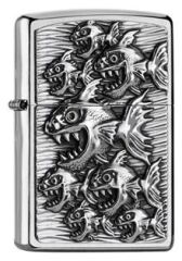 Zippo  Piranhas Comic / Pirana Design Çakmak