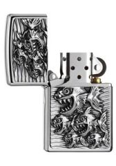 Zippo  Piranhas Comic / Pirana Design Çakmak