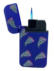 Zengaz Cool Tasarım Jet Alev Çakmak - Blue Pizza