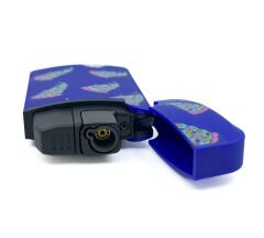 Zengaz Cool Tasarım Jet Alev Çakmak - Blue Pizza