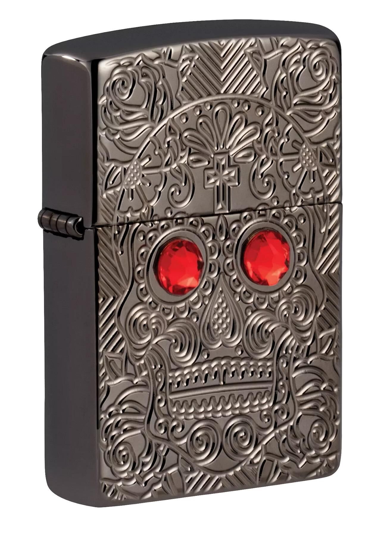 Zippo Crystal Eyes Skull / Kristal Gözlü Kafatası Armor Case Çakmak