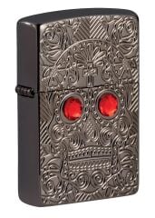 Zippo Crystal Eyes Skull / Kristal Gözlü Kafatası Armor Case Çakmak