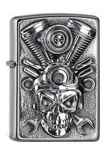 Zippo Engine Skull Design Çakmak