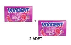 Vivident 45 Dakika Ahududu Aromalı Şekersiz-Tatlandırıcılı Şerit Sakız 26g (2 ADET)