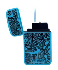 Zengaz Cool Tasarım Jet Alev Çakmak - Blue Vortex