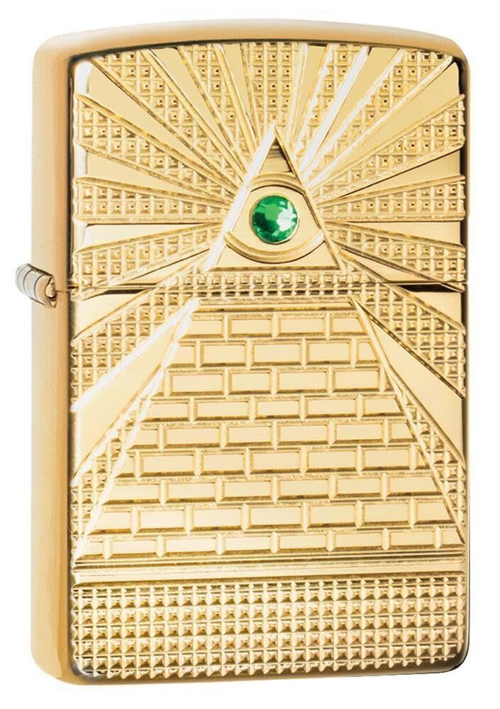 Zippo Eye Of Providence Design Armor Case Gold Çakmak