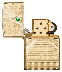 Zippo Eye Of Providence Design Armor Case Gold Çakmak