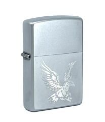 Zippo Eagle - Kartal Satin Chrome Dizayn Çakmak
