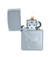 Zippo Eagle - Kartal Satin Chrome Dizayn Çakmak