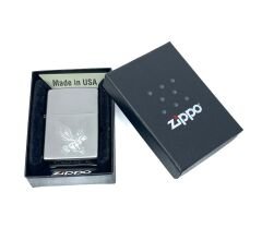 Zippo Eagle - Kartal Satin Chrome Dizayn Çakmak