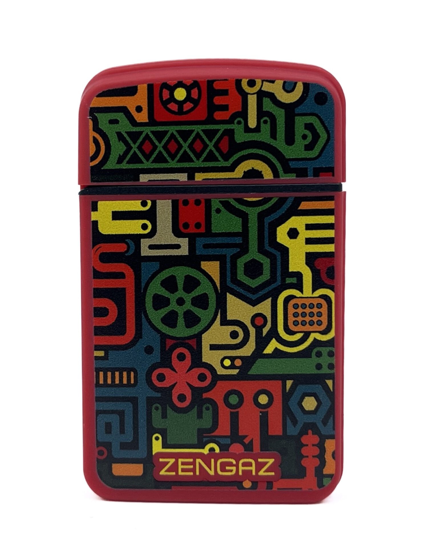 Zengaz Cool Tasarım Jet Alev Çakmak - Red Retro