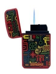 Zengaz Cool Tasarım Jet Alev Çakmak - Red Retro