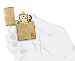 Zippo Armor® Series Flame Tumbled Brass Dizayn Çakmak