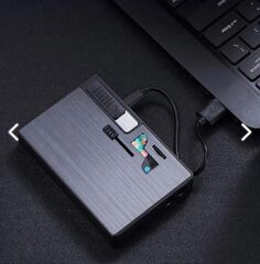 USB Çakmaklı Otomatik Tabaka Antrasit