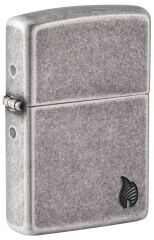 Zippo Armor® Series Flame Antique Silver Plate Dizayn Çakmak