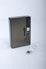 USB Çakmaklı Otomatik Tabaka Silver