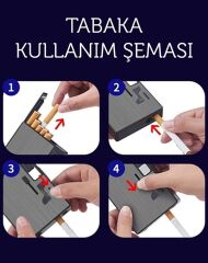 USB Çakmaklı Otomatik Tabaka Silver