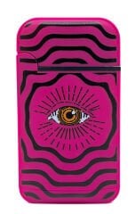 Zengaz Cool Tasarım Jet Alev Çakmak - Magenta Vibrant Eye