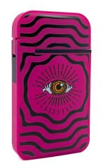 Zengaz Cool Tasarım Jet Alev Çakmak - Magenta Vibrant Eye