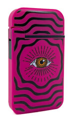 Zengaz Cool Tasarım Jet Alev Çakmak - Magenta Vibrant Eye