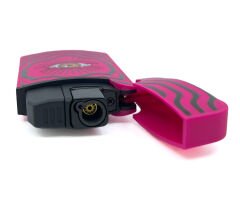 Zengaz Cool Tasarım Jet Alev Çakmak - Magenta Vibrant Eye