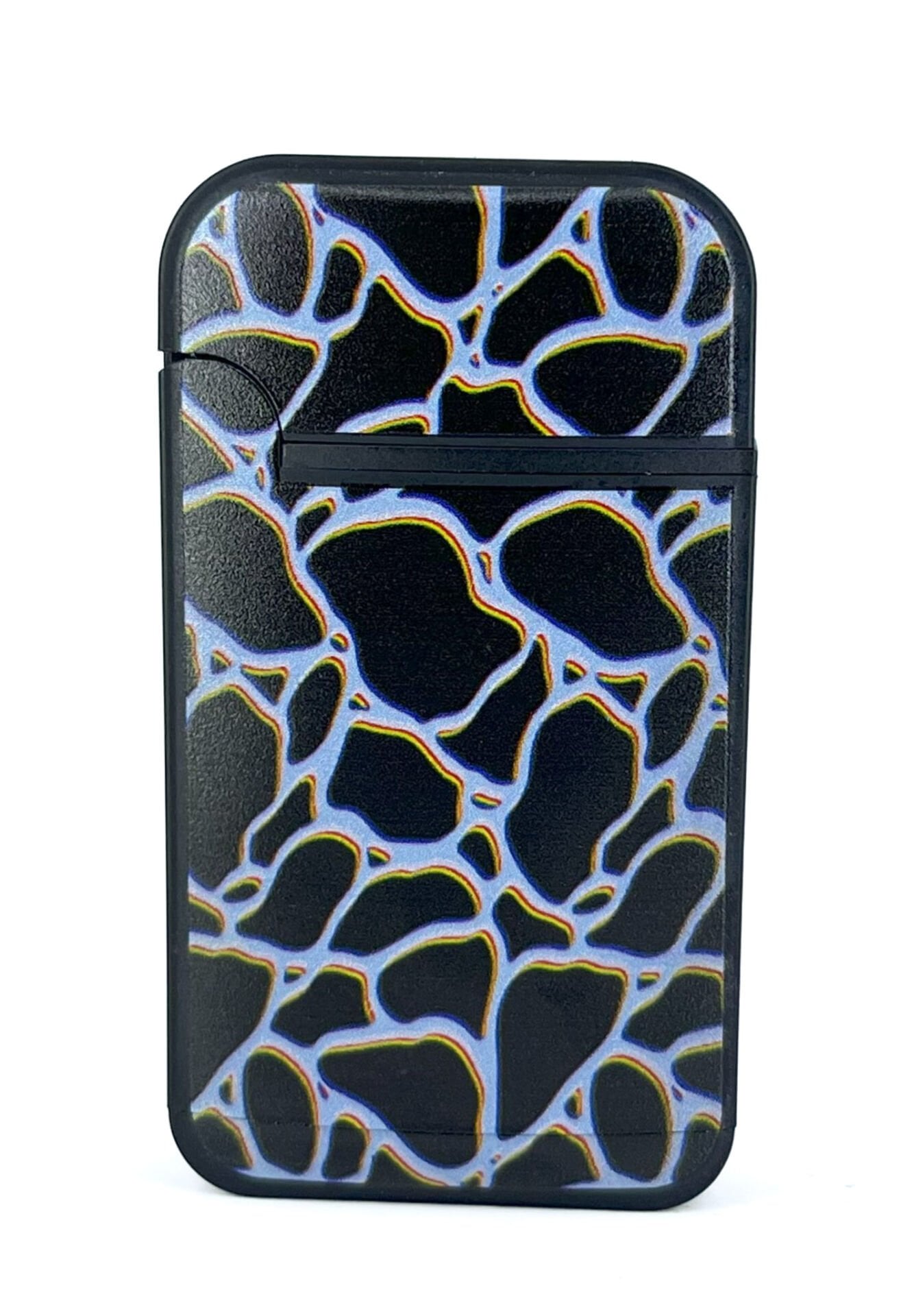 Zengaz Cool Tasarım Jet Alev Çakmak - Black Crackle