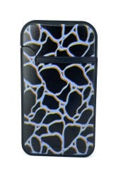 Zengaz Cool Tasarım Jet Alev Çakmak - Black Crackle