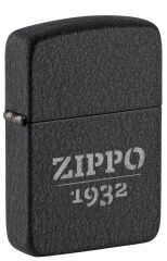 Zippo 1932 Replica Black Crackle Dizayn Çakmak