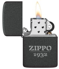 Zippo 1932 Replica Black Crackle Dizayn Çakmak